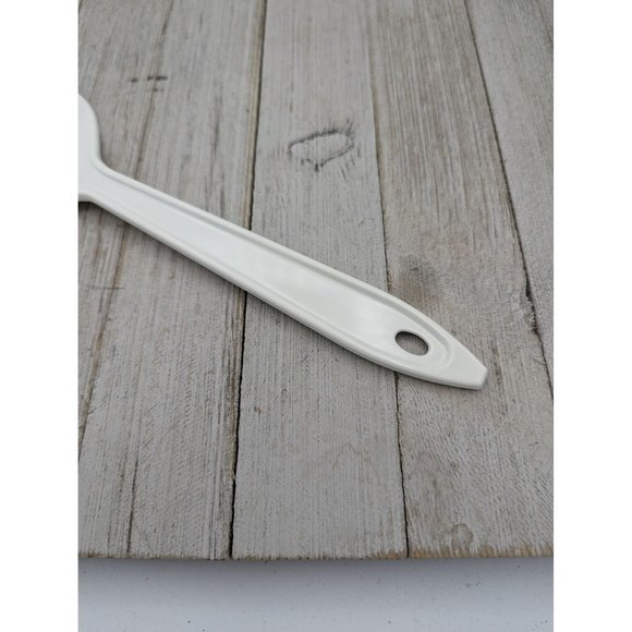 Hutzler Spatula Nylon Slotted Reinforced Turner Flipper No 717 White LOPOL - Picture 2 of 7